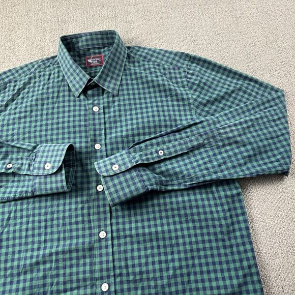 UNTUCKit Shirt Adult Large Check Button Up Long Sleeve Casual Preppy Men's - Picture 4 of 15